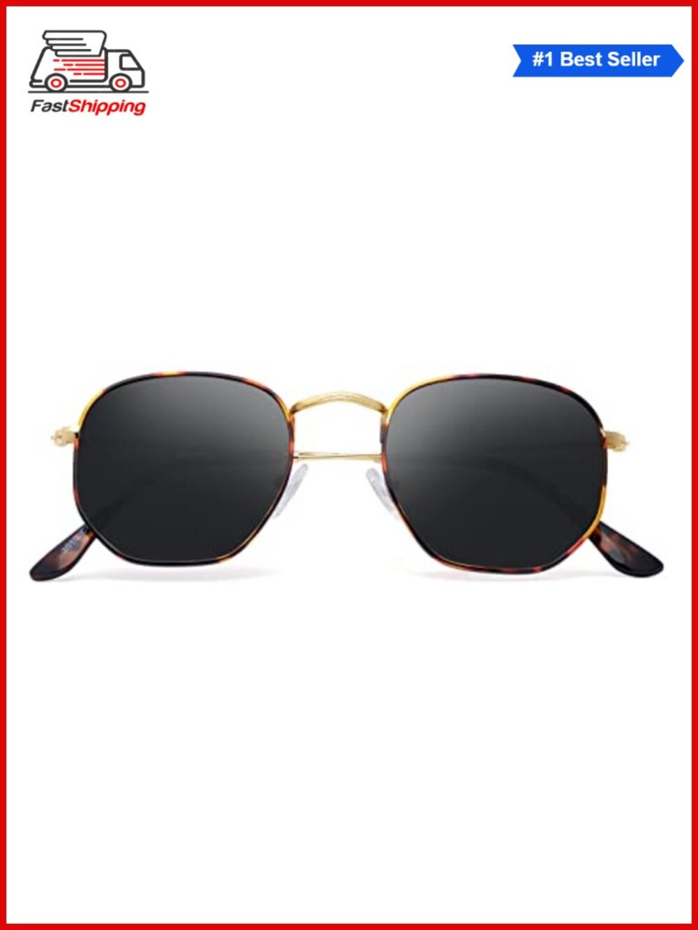 ✨ Trendy Square Hexagonal Polarized Sunglasses UV400 Protection